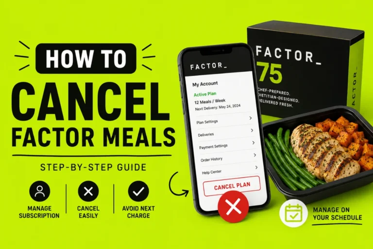 How to Cancel Factor Meals
