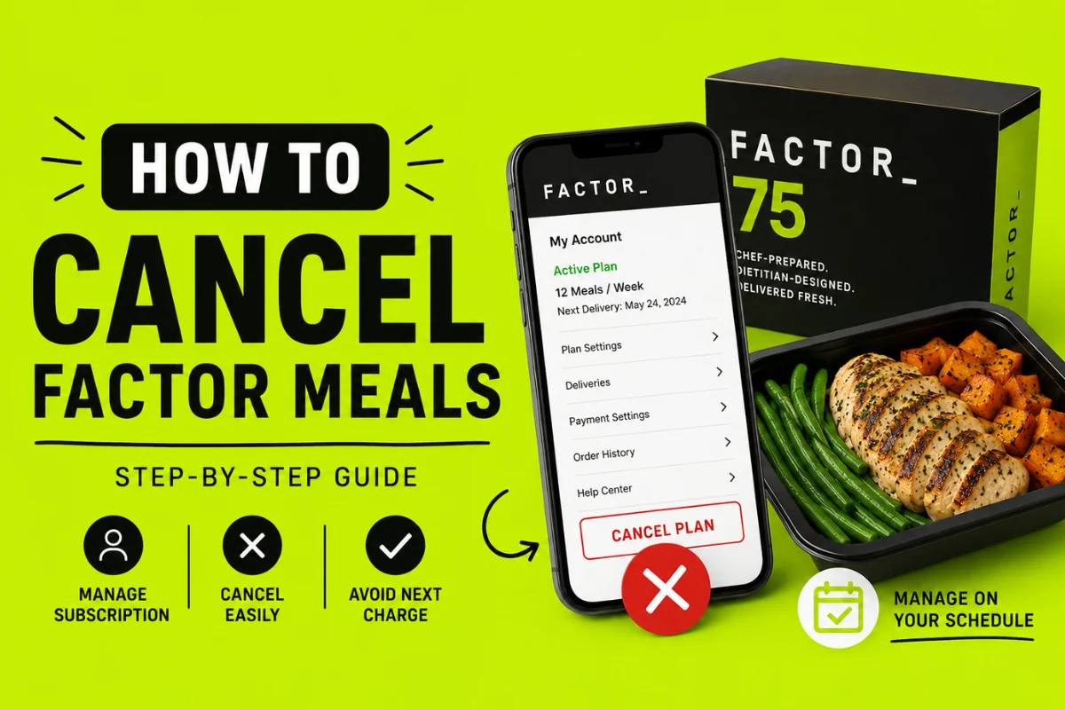 How to Cancel Factor Meals